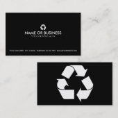 eenvoudig recyclen visitekaartje (Voorkant / Achterkant)