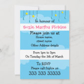 Eenvoudig regenboogbaby shower kaart (Achterkant)