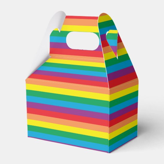 Eenvoudig regenboogpatroon bedankdoosjes (Achterkant)