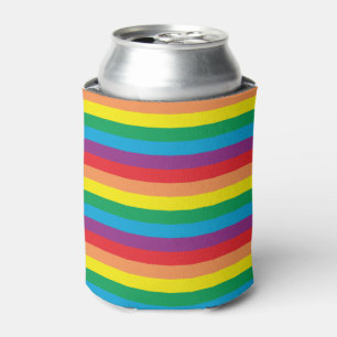Eenvoudig regenboogpatroon blikjeskoeler