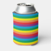 Eenvoudig regenboogpatroon blikjeskoeler (Blikje Achterkant)