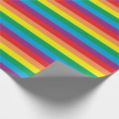 Eenvoudig regenboogpatroon cadeaupapier (Hoek)