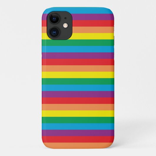 Eenvoudig regenboogpatroon Case-Mate iPhone case (Achterkant)