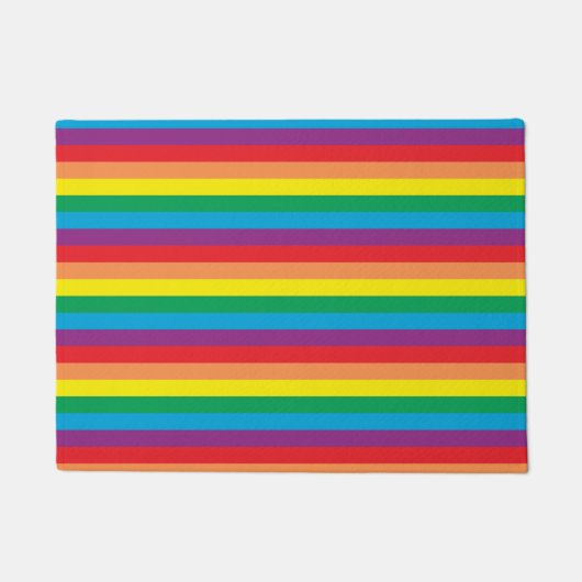 Eenvoudig regenboogpatroon deurmat (Voorkant)