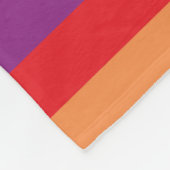 Eenvoudig regenboogpatroon fleece deken (Hoek)