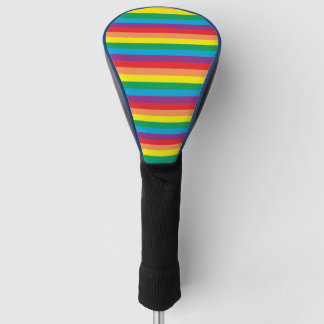 Eenvoudig regenboogpatroon golfheadcover