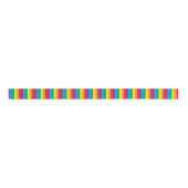 Eenvoudig regenboogpatroon grosgrain lint (Voorkant)