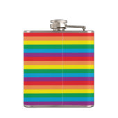 Eenvoudig regenboogpatroon heupfles (Achterkant)