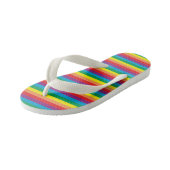 Eenvoudig regenboogpatroon kinder teenslippers (Schuin)