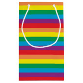 Eenvoudig regenboogpatroon klein cadeauzakje (Achterkant)