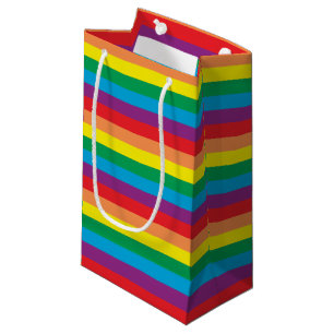 Eenvoudig regenboogpatroon klein cadeauzakje