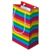 Eenvoudig regenboogpatroon klein cadeauzakje (Achterkant Gekanteld)