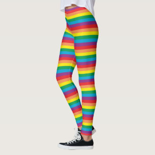 Eenvoudig regenboogpatroon leggings