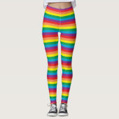Eenvoudig regenboogpatroon leggings (Voorkant)