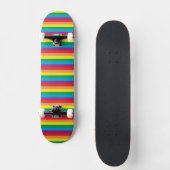 Eenvoudig regenboogpatroon persoonlijk skateboard (Voorkant)