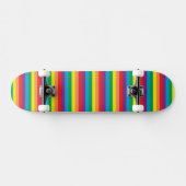 Eenvoudig regenboogpatroon persoonlijk skateboard (Horizontaal)