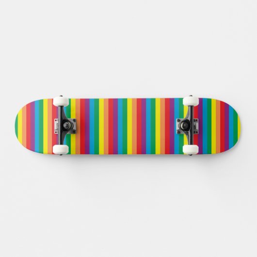 Eenvoudig regenboogpatroon persoonlijk skateboard (Horizontaal)