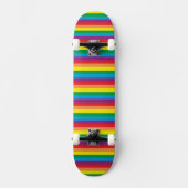 Eenvoudig regenboogpatroon persoonlijk skateboard (Voorkant)