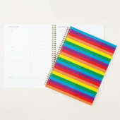 Eenvoudig regenboogpatroon planner (Display)