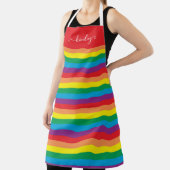 Eenvoudig regenboogpatroon schort (Insitu)