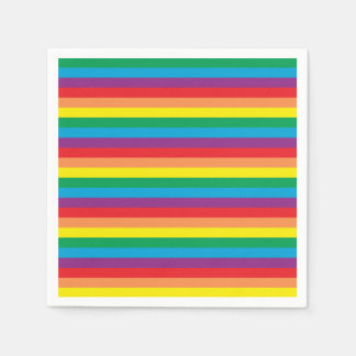 Eenvoudig regenboogpatroon servet