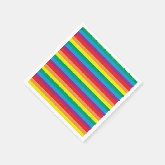 Eenvoudig regenboogpatroon servet (Hoek)