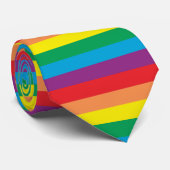 Eenvoudig regenboogpatroon stropdas (Opgerold)