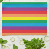 Eenvoudig regenboogpatroon theedoek (Gevouwen)