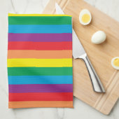 Eenvoudig regenboogpatroon theedoek (Quarter Fold)