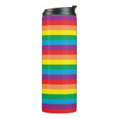 Eenvoudig regenboogpatroon thermosbeker (Gedraaid links)