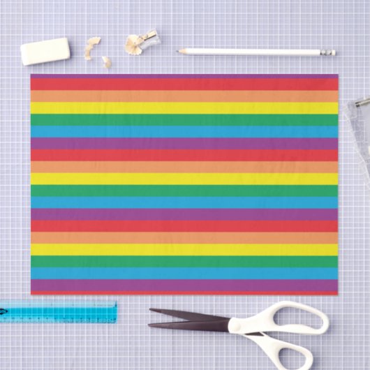 Eenvoudig regenboogpatroon tissuepapier (Craft)