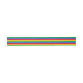 Eenvoudig regenboogpatroon uitnodigingen wikkel (Vlak)