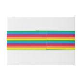 Eenvoudig regenboogpatroon uitnodigingen wikkel (Achterkant Voorbeeld)