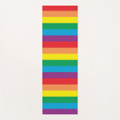 Eenvoudig regenboogpatroon yogamat (Voorkant)