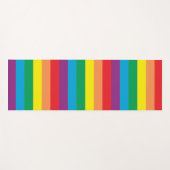 Eenvoudig regenboogpatroon yogamat (Voorkant (horizontaal))