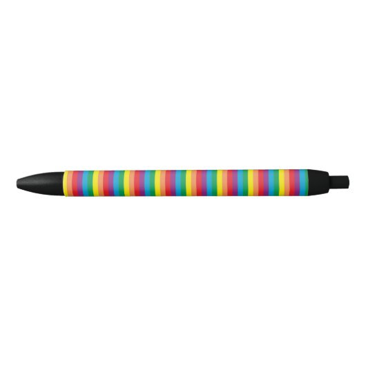 Eenvoudig regenboogpatroon zwarte inkt pen (Voorkant)