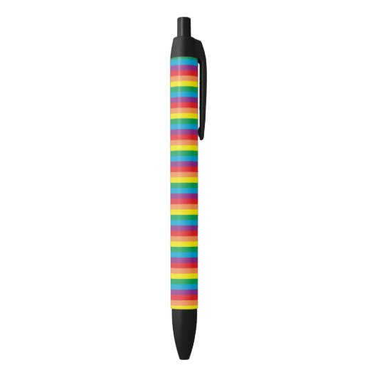 Eenvoudig regenboogpatroon zwarte inkt pen (Achterkant (Verticaal))