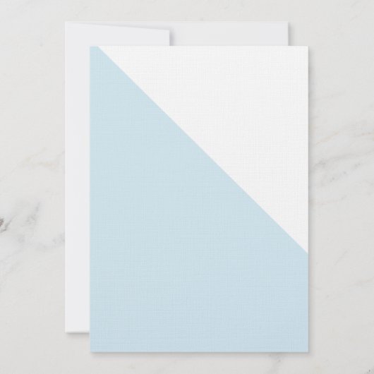 Eenvoudig religieus goud Blauw Eerste Heilige Comm Kaart (Achterkant)