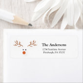 Eenvoudig rendieradreslabel etiket (Insitu)