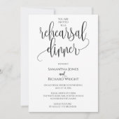 Eenvoudig repetitiediner uitnodigen, repetitiedine kaart (Voorkant)