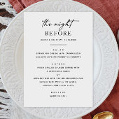 Eenvoudig repetitief diner. Nacht voor Clean Moder Menu