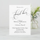 Eenvoudig repetitief diner voor typografie kaart (Staand voorkant)