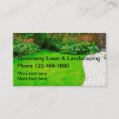 Eenvoudig residentieel graslandschap visitekaartje (Voorkant)