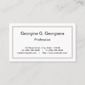 Eenvoudig, respectabel professioneel Visitekaartje (Voorkant)