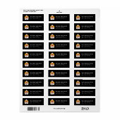 Eenvoudig restaurant retouradreslabel etiket (Full Sheet)