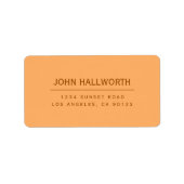 Eenvoudig retour-label bewerkbaar etiket (Voorkant)