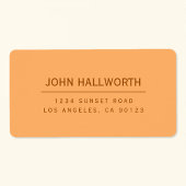 Eenvoudig retour-label bewerkbaar etiket