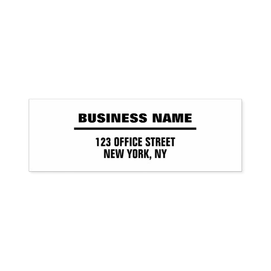 Eenvoudig retouradres Aangepast Zelfinktende Stempel (Design)