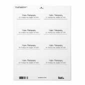 Eenvoudig retouradres Business Shipping Etiket (Full Sheet)