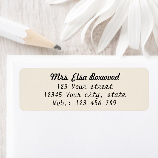 Eenvoudig retouradres etiket (Insitu)